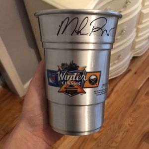 Signed Mark Richter Winter Classic cup